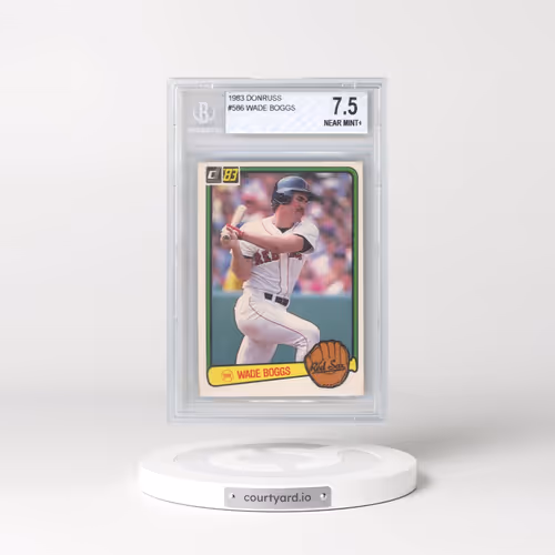 1983 Donruss #586 Wade Boggs (BGS 7.5 NM+)