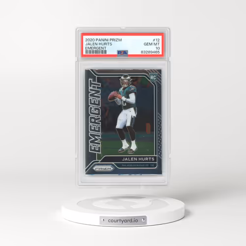 2020 Panini Prizm Emergent #12 Jalen Hurts (PSA 10 GEM MINT)