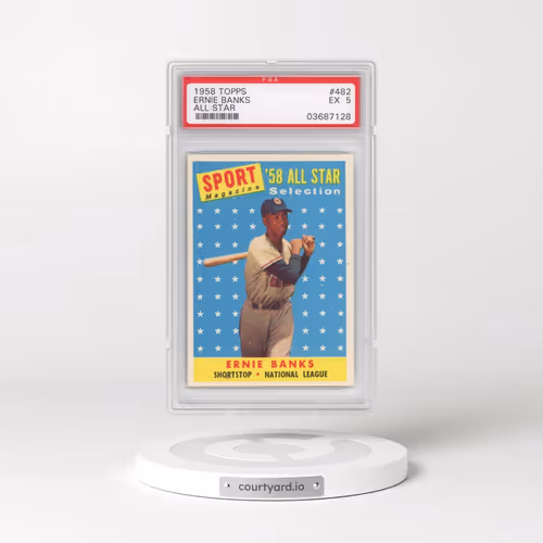 1958 Topps #482 Ernie Banks - All Star (PSA 5 EX)