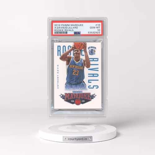 2012 Panini Marquee Rookie Rivals #10 Anthony Davis/Damian Lillard (PSA 10 GEM MINT)
