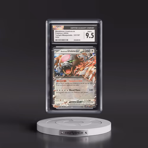 2024 Twilight Masquerade - TWM EN #141/167 Bloodmoon Ursaluna ex - Holo (CGC 9.5 MINT+)