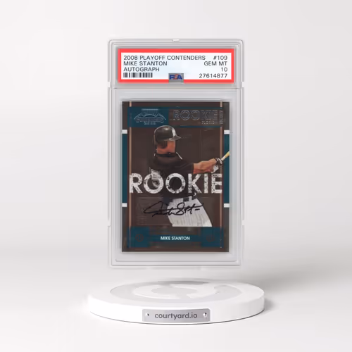 2008 Playoff Contenders #109 Mike Stanton - Autograph (PSA 10 GEM MINT)