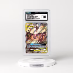 2020 Sun & Moon Promos #SM240 Espeon & Deoxys GX - Full Art Holo TAG TEAM Powers Collection (CGC 10 