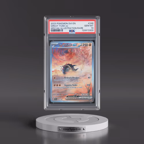 2023 Pokémon Svi EN-Scarlet & Violet #246 Great Tusk EX - Holo Special Illustration Rare (PSA 10 GEM