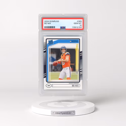 2024 Panini Donruss #369 Bo Nix (PSA 10 GEM MINT)