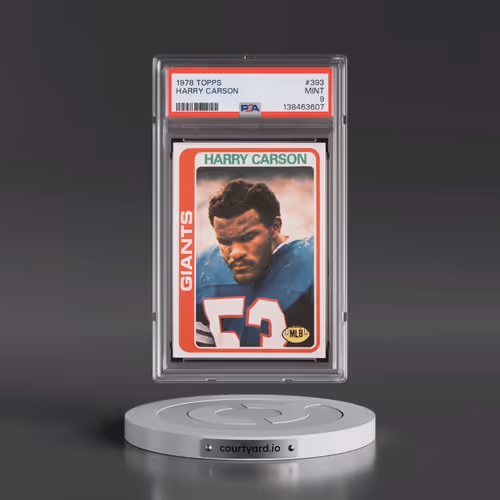 1978 Topps #393 Harry Carson (PSA 9 MINT)