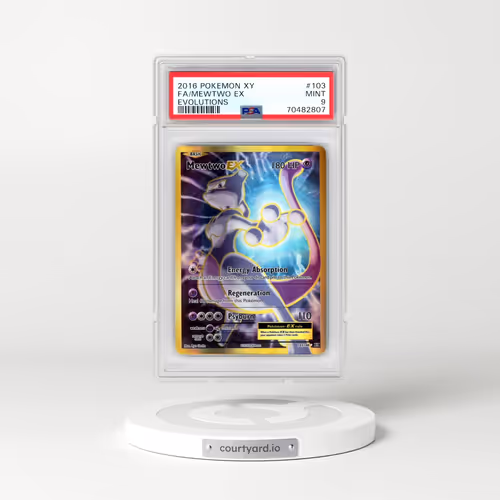 2016 Pokémon XY Evolutions #103 Mewtwo EX - Holo Full Art (PSA 9 MINT)