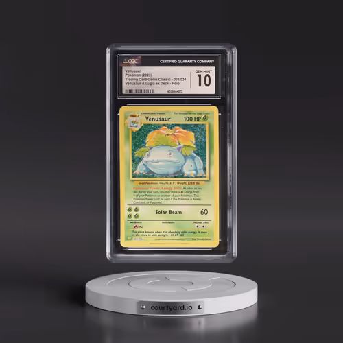 2023 Pokémon CLV-Trading Card Game Classic Venusaur & Lugia EX Deck #003 Venusaur (CGC 10 GEM MINT)