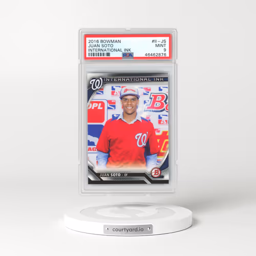 2016 Bowman International Ink #II-JS Juan Soto (PSA 9 MINT)