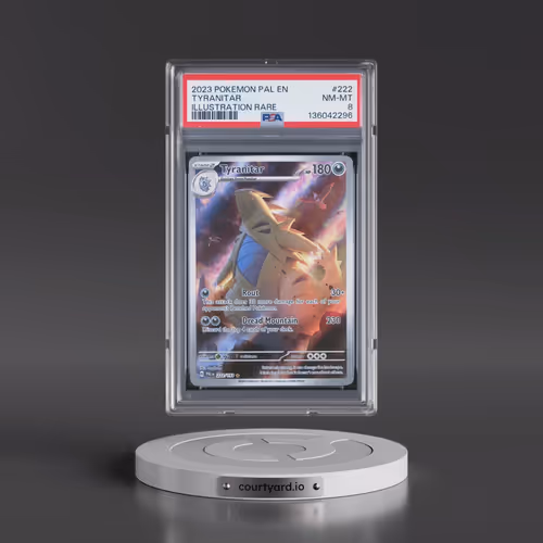 2023 Pokémon Pal EN-Paldea Evolved #222 Tyranitar - Illustration Rare (PSA 8 NM-MT)