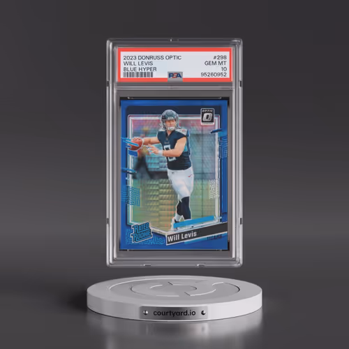2023 Panini Donruss Optic #298 Will Levis - Blue Hyper (PSA 10 GEM MINT)