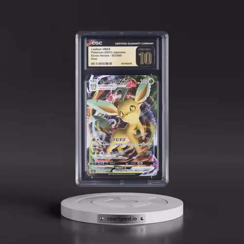 2021 Eevee Heroes #003/069 Leafeon VMAX - Holo (CGC 10 PRISTINE)