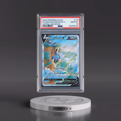 2022 Pokémon Sword & Shield Astral Radiance #175 Hisuian Sneasler V - Holo Full Art (PSA 10 GEM MINT