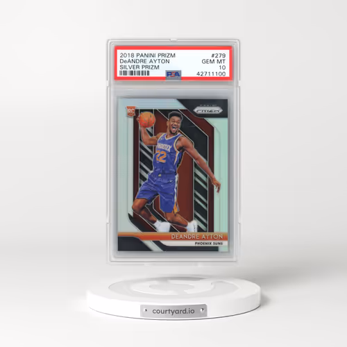 2018 Panini Prizm #279 DeAndre Ayton - Silver Prizm (PSA 10 GEM MINT)