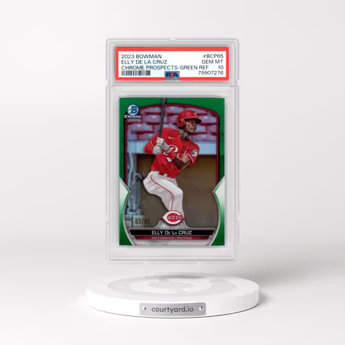 2023 Bowman Chrome Prospects #BCP65 Elly de La Cruz - Green Refractor (PSA 10 GEM MINT)