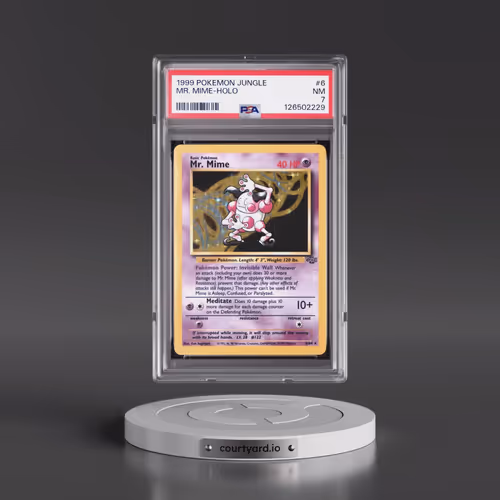 1999 Pokémon Jungle #6 Mr. Mime - Holo (PSA 7 NM)