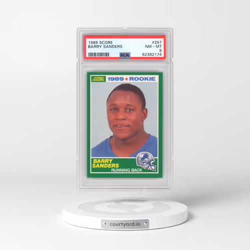1989 Score #257 Barry Sanders (PSA 8 NM-MT)