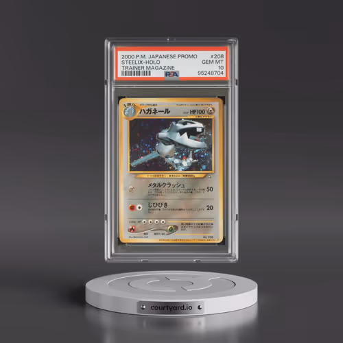 2000 Pokémon Promo #208 Steelix - Holo Trainer Magazine (PSA 10 GEM MINT)