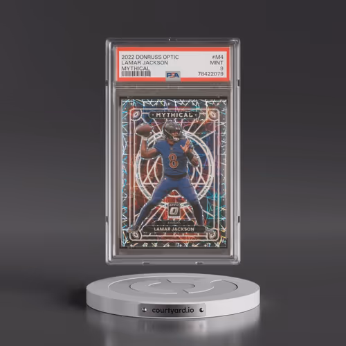 2022 Panini Donruss Optic Mythical #M4 Lamar Jackson (PSA 9 MINT)