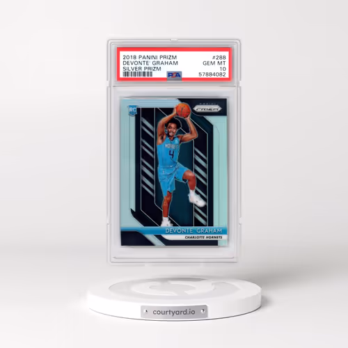 2018 Panini Prizm #288 Devonte' Graham - Silver Prizm (PSA 10 GEM MINT)