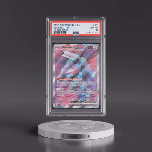 2025 Pokémon Blk EN-Black Bolt #161 Genesect EX - Holo Ultra Rare (PSA 10 GEM MINT)