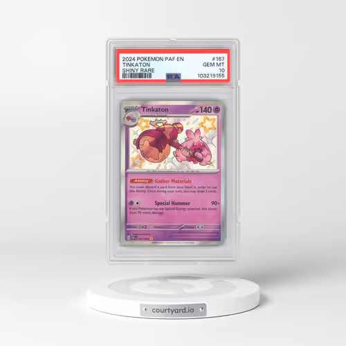 2024 Pokémon Paf EN-Paldean Fates #167 Tinkaton - Shiny Rare (PSA 10 GEM MINT)
