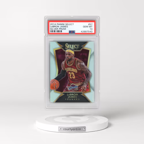 2014 Panini Select #57 LeBron James - Silver Prizm (PSA 10 GEM MINT)