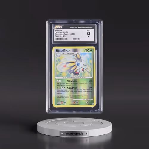 2007 Diamond & Pearl #19/130 Beautifly - Reverse Holo (CGC 9 MINT)