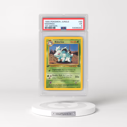1999 Pokémon Jungle #40 Nidorina - 1st Edition (PSA 5 EX)