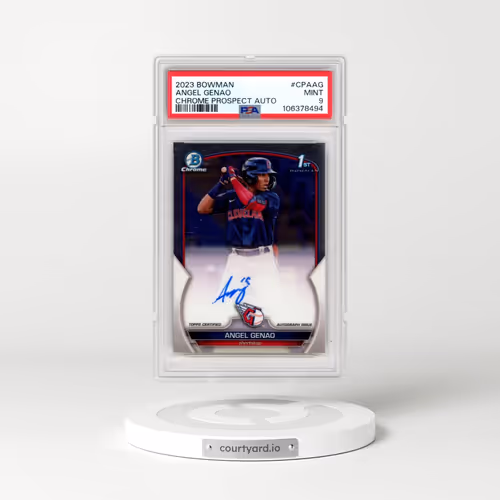 2023 Bowman Chrome Prospect Autographs #CPAAG Angel Genao (PSA 9 MINT)