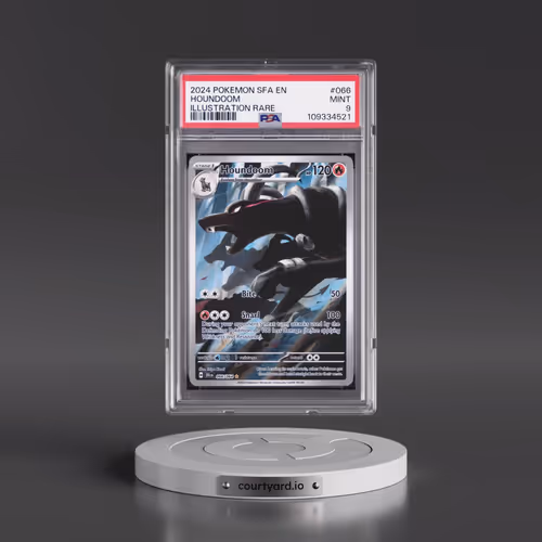 2024 Pokémon Sfa EN-Shrouded Fable #066 Houndoom - Illustration Rare (PSA 9 MINT)