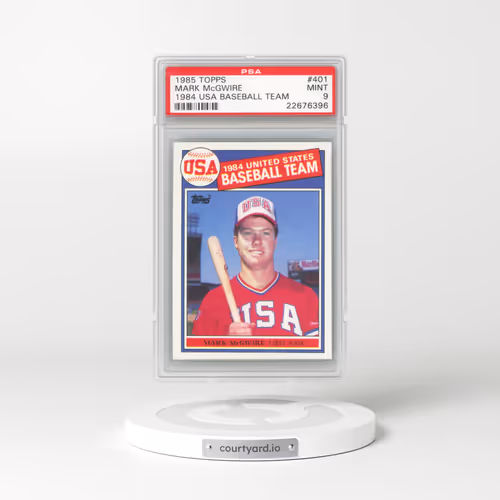 1985 Topps #401 Mark McGwire - 1984 USA Baseball Team (PSA 9 MINT)