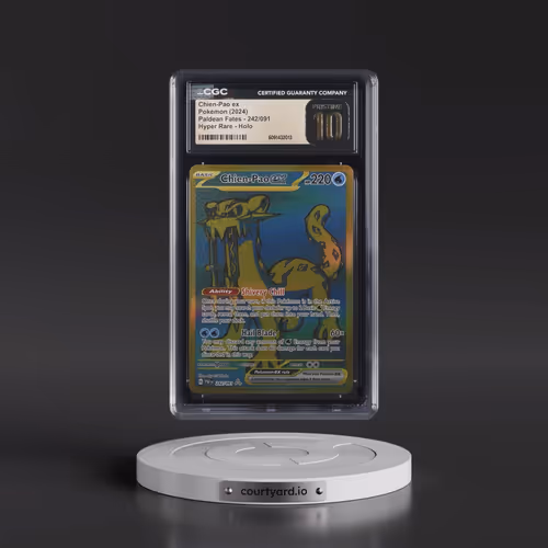 2024 Paldean Fates - PAF EN #242/091 Chien-Pao ex - Hyper Rare Holo (CGC 10 PRISTINE)