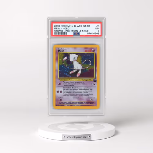 2000 Pokémon Promo Black Star #9 Mew - Holo Pokemon League (PSA 7 NM)