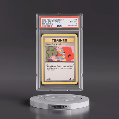 2000 Pokémon Rocket #78 Goop Gas Attack - 1st Edition (PSA 8 NM-MT)