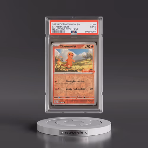 2023 Pokémon Mew EN-151 #004 Charmander - Gamestop Exclusive (PSA 9 MINT)