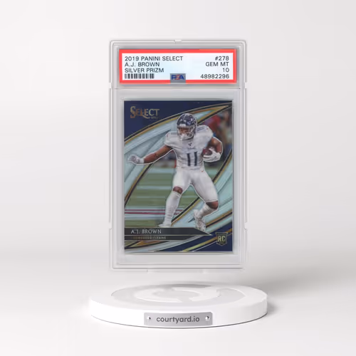 2019 Panini Select #278 A.J. Brown - Silver Prizm (PSA 10 GEM MINT)
