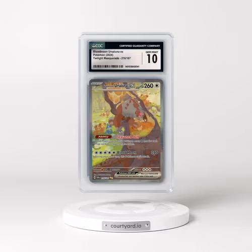2024 Twilight Masquerade - TWM EN #216/167 Bloodmoon Ursaluna ex - Special Illustration Rare (CGC 10 GEM MINT)