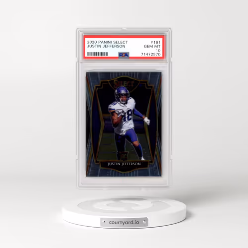 2020 Panini Select #161 Justin Jefferson (PSA 10 GEM MINT)