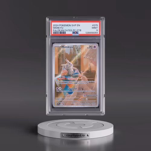 2024 Pokémon Svp EN-SV Black Star Promo #075 Mimikyu - Paldean Fates Pokemon Center Elite Trainer Bo