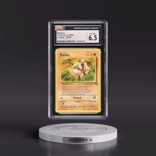1999 Jungle #55/64 Mankey (CGC 6.5 EX-NM+)