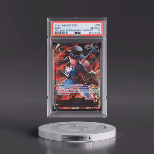 2024 One Piece Promos #001 Sabo - 2nd Anniversary Tournament-Winner (PSA 10 GEM MINT)