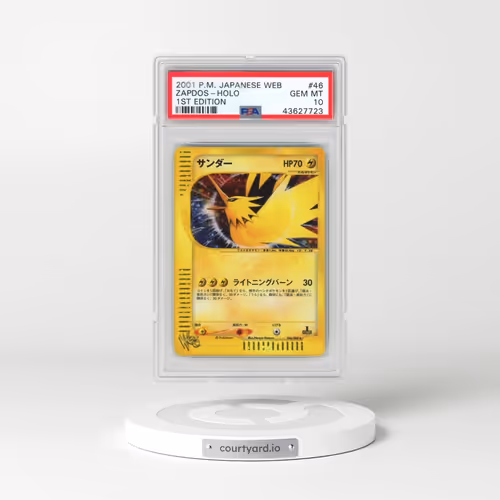 2001 Pokémon Web #046 Zapdos - 1st Edition Holo (PSA 10 GEM MINT)