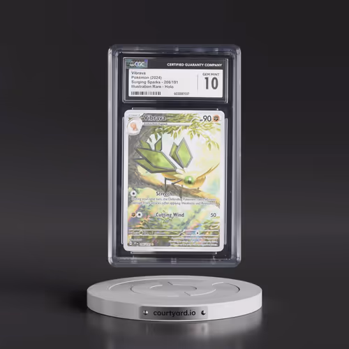 2024 Pokémon Ssp EN-Surging Sparks #206 Vibrava - Illustration Rare (CGC 10 GEM MINT)