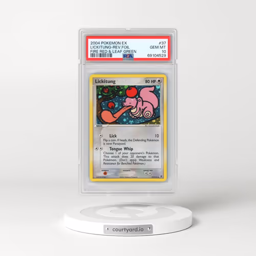 2004 Pokémon EX Fire Red & Leaf Green #37 Lickitung - Reverse Foil (PSA 10 GEM MINT)