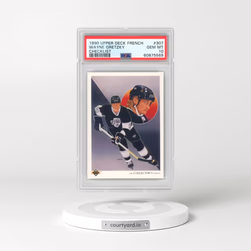 1990 Upper Deck French #307 Wayne Gretzky - Checklist (PSA 10 GEM MINT)