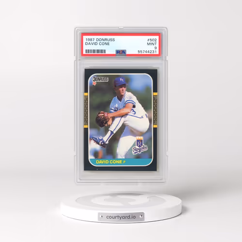 1987 Donruss #502 David Cone (PSA 9 MINT)