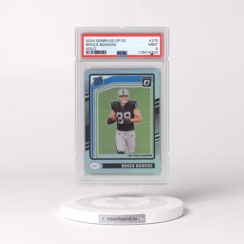 2024 Panini Donruss Optic #215 Brock Bowers - Holo (PSA 9 MINT)