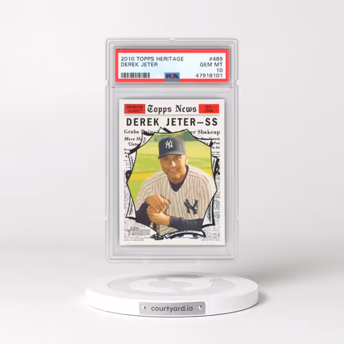 2010 Topps Heritage #469 Derek Jeter (PSA 10 GEM MINT)