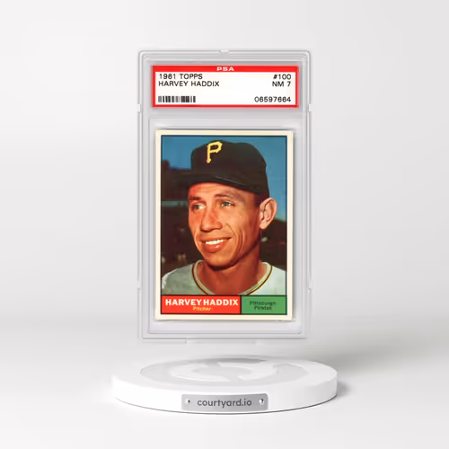 1961 Topps #100 Harvey Haddix (PSA 7 NM)